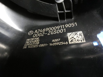 MERCEDES B W246 W176 CLA W117 PŘEPÍNAČ KOMBINOVANÝ PÁSEK AIRBAG AIR NÁDRŽ
