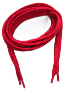 Sznurowadła płaskie 7mm 110cm czerwone