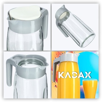 СТЕКЛЯННЫЙ КУВШИН С КРЫШКОЙ ДЛЯ ВОДЫ СОКО-НАПИТКА 1,45 Л