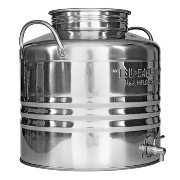 Тумблер из нержавеющей стали объемом 30 литров с краном для чистой воды и сока