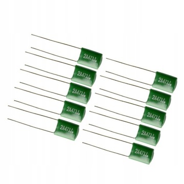 10 sztuk/partia kondensatory foliowe 0.047 uf