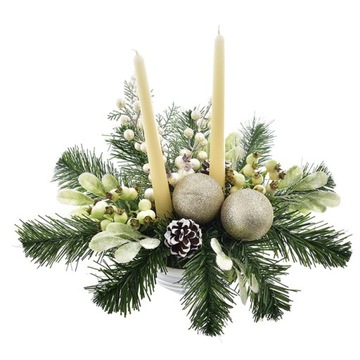 РОЖДЕСТВЕНСКИЕ УКРАШЕНИЯ УКРАШЕНИЕ СТОЛА ИСКУССТВЕННЫЕ ЦВЕТЫ СВЕЧИ ДОМ