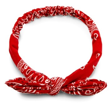 Opaska do włosów PIN-UP kokarda bandana PAISLEY