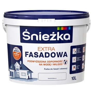 Śnieżka Extra Fasadowa Śnieżnobiał 10L