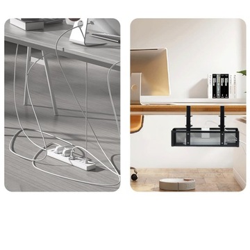 КАБЕЛЬНЫЙ ОРГАНАЙЗЕР КАБЕЛЬНЫЙ КАНАЛ ПОД СТАЛЬНЕЙ, ЧЕРНЫЙ, РЕГУЛИРУЕМЫЙ