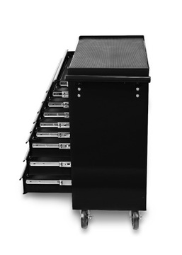 Szafka warsztatowa wózek narzędziowy 9 szuflad CZARNY