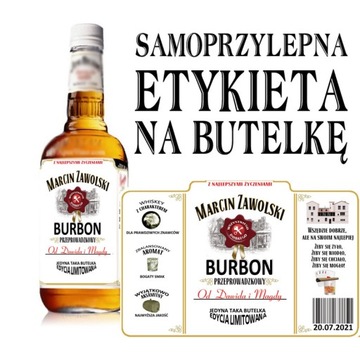 PREZENT NA PRZEPROWADZKĘ PARAPETÓWKĘ ETYKIETA JIM