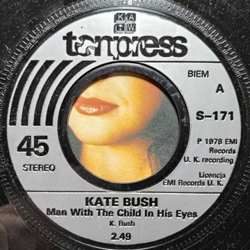 Кейт Буш, мужчина с ребенком в глазах, 7 дюймов, сингл, 78 дюймов
