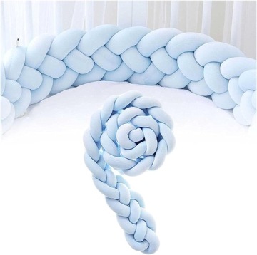 OCHRANIACZ WARKOCZ DO ŁÓŻECZKA +TROCZKI x 6szt 360cm/18cm MOCOWANIE