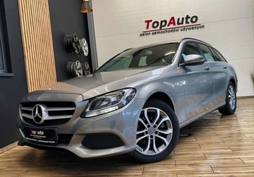 Mercedes Klasa C W205 Kombi 200 BlueTEC 136KM 2015 Mercedes-Benz Klasa C AUTOMAT gwarancja bezwypadkowy NAVI hak SKORA, zdjęcie 13