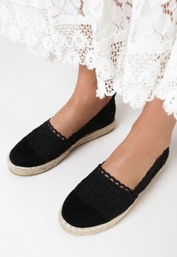 Born2Be Czarne Espadryle damskie 41 Ekozamsz