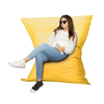 Pufa Worek do Siedzenia 350L XXL EPS Żółty