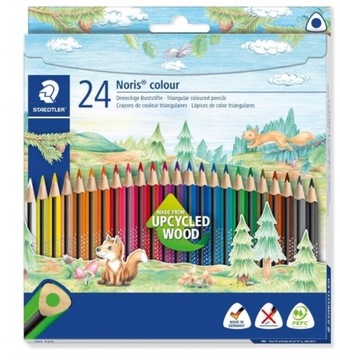 KREDKI trójkątne Staedtler Noris colour WOPEX 24k