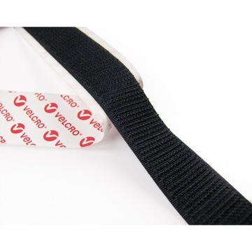 VELCRO Samoprzylepna rzep 20mm x 5m 50cm biuro dom czarny