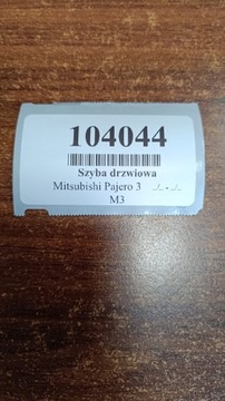 MITSUBISHI PAJERO 3 SKLO (OKNO) DVEŘE PRAVÝ PŘEDNÍ