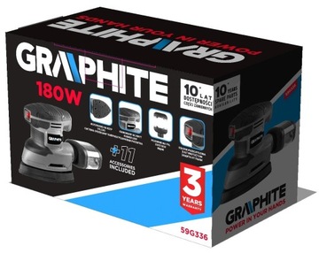 ГРАФИТ Орбитальная шлифовальная машина Delta 180 Вт, 3 фута