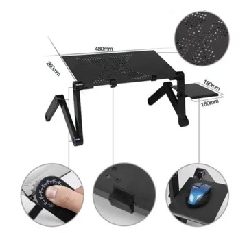 СКЛАДНОЙ СТОЛИК ДЛЯ НОУТБУКА С ОХЛАЖДАЮЩЕЙ ПОДСТАВКОЙ