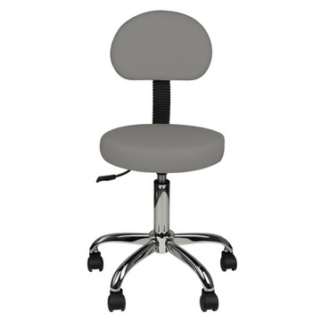 Косметический регулируемый табурет 001B Black High