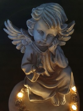 Ангел Большой фигур Ангел светодиод Znicz Heart 18cm