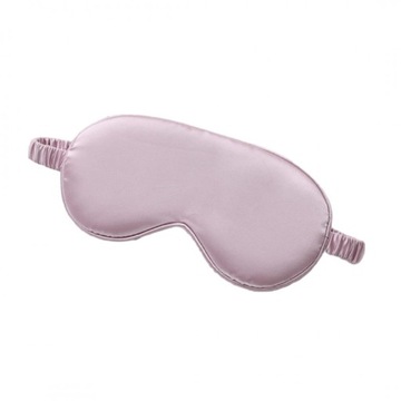ELEGANCKA OPASKA NA OCZY DO SPANIA - SATYNOWA - RÓŻOWA - REGULOWANA