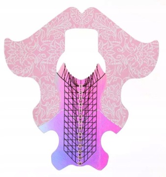 ШАБЛОНЫ РОЗОВЫХ НОГТЕЙ «РУСАЛОЧКА» 500 ШТ.