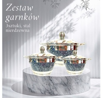 Zestaw garnków Hoffner 6 ele.