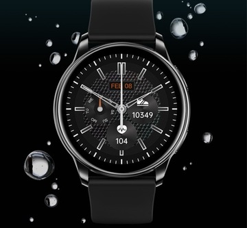 PIĘKNY SMARTWATCH ZEGAREK DAMSKI TEMPERATURA PULS