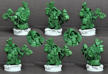Figurka SF Dwarf / Squat Marine + Podstawka 28mm Scibor 28SF0213 WH40K