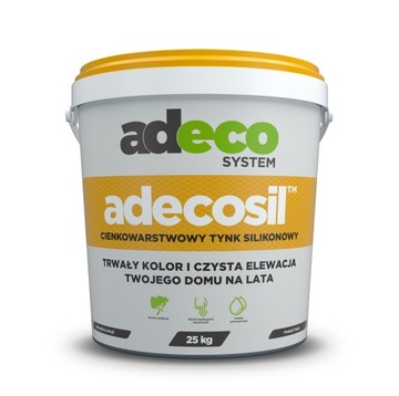 ADECOSIL CIENKOWARSTWOWY TYNK SILIKONOWY 25kg