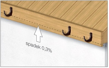 РУЧКА ДЛЯ ЖЕЛОБА ПВХ GAMRAT 125 КОРИЧНЕВЫЙ 8019