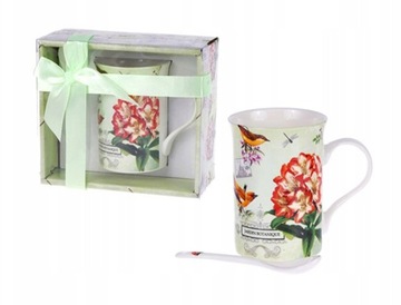 KUBEK Z ŁYŻECZKĄ JARDIN BOTANIQUE 300 ML
