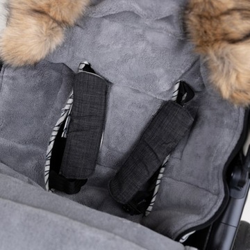 OTULACZ ŚPIWOREK NA ZIMĘ CIEPŁY MIĘSISTY NA SANKI DO FOTELIKA MIĘKKI ŚPIWÓR