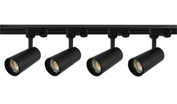 Zestaw szynoprzewód 3F szyna 2m + 4 lamy GU10 LED