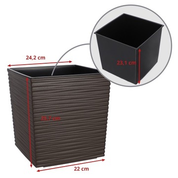 КРЫШКА ДЛЯ ЦВЕТОЧНОГО ВАЗОНА С ЦВЕТНОЙ ВСТАВКОЙ 25см