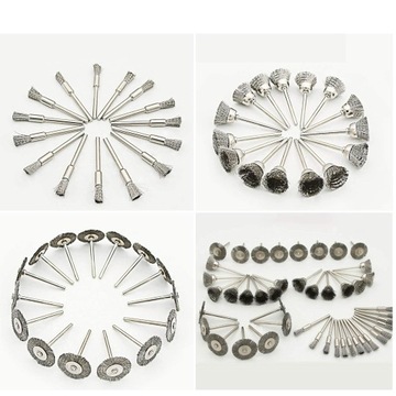 НАБОР ПРОВОЛОЧНЫХ ЩЕТКОВ ДЛЯ ДРЕЛ И ОТВЕРТОК 45 шт.