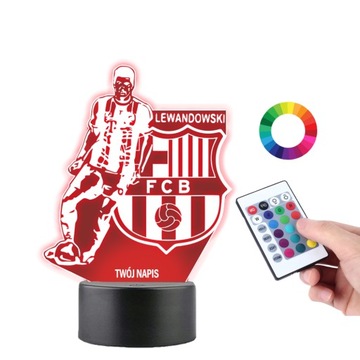 Lampka na Biurko Statuetka Lewandowski FCB PLEXIDO
