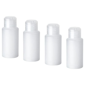 BUTELKA BUTELECZKA PODRÓŻNA DO SAMOLOTU 100 ML - ZESTAW 4 SZT IKEA VAGN