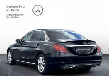 Mercedes Klasa C W205 Limuzyna Facelifting 1.6 C180 156KM 2019 Mercedes-Benz Klasa C SalonPL AVANTGARDE Od Dealera LED Kamera Tempomat Ca, zdjęcie 2