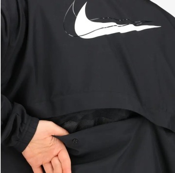 Nike Damska Wiatrówka Dri-Fit Swoosh Run czarna XL