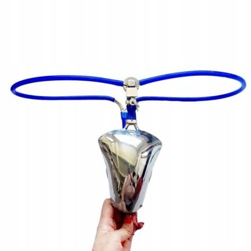 Stainless Steel Chastity Belt Silicone Belt M