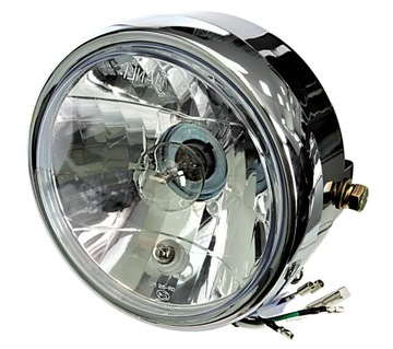 REFLEKTOR MOTOCYKLOWY UNIWERSALNY HOMOLOGACJA E4