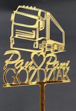 Грузовик Topper TIR с ИМЯ, золотое зеркало