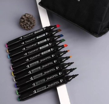 НАБОР ДВУСТОРОННИХ АЛКОГОЛЬНЫХ МАРКЕРОВ, 48 стр. + СУМКА