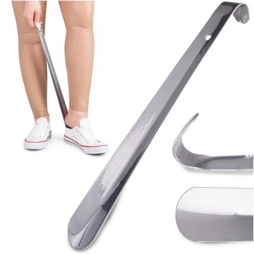 Metalowa długa łyżka do butów 51 cm