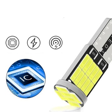 СВЕТОДИОДНАЯ ПАРКОВОЧНАЯ ЛАМПОЧКА W5W T10 ВНУТРЕННЯЯ 360° 26 ДИОДОВ Суперяркая - 400ЛМ