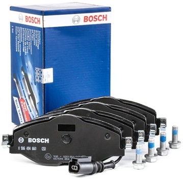 Klocki hamulcowe Bosch 0 986 494 660 Audi Cupra Seat Skoda VW BP1505 śruby
