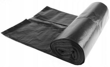 Worki na śmieci LDPE czarne 60L (10 szt.) ROLKA