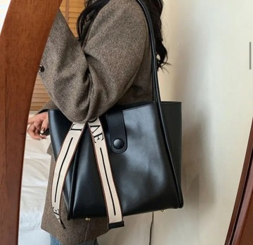 Torebka damska klasyczna shopper bag shopperka klasyczna duża kuferek torba