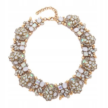 Vintage Choker Bib Naszyjnik z wisiorkiem