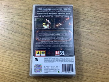 GOD OF WAR THE SPIRIT OF SPARTY диск очень хороший+полный комплект PL PSP